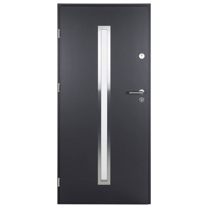 Porta Ingresso Antracite 100x200 cm in Alluminio 3190550