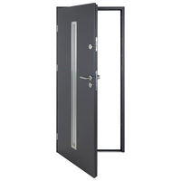 Porta Ingresso Antracite 100x200 cm in Alluminio 3190550