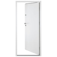 Porta Ingresso Bianca 100x200 cm in Alluminio 3190556