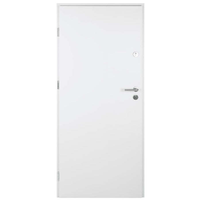 Porta Ingresso Bianca 100x200 cm in Alluminio 3190556