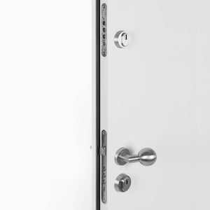 Porta Ingresso Bianca 100x200 cm in Alluminio 3190556