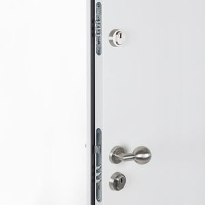 Porta Ingresso Bianca 100x200 cm in Alluminio 3190556