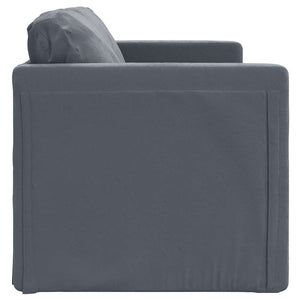 Divano Letto da Terra 2 in 1-Sofa Letto-Daybed Grigio Scuro 122x204x55 cm Velluto