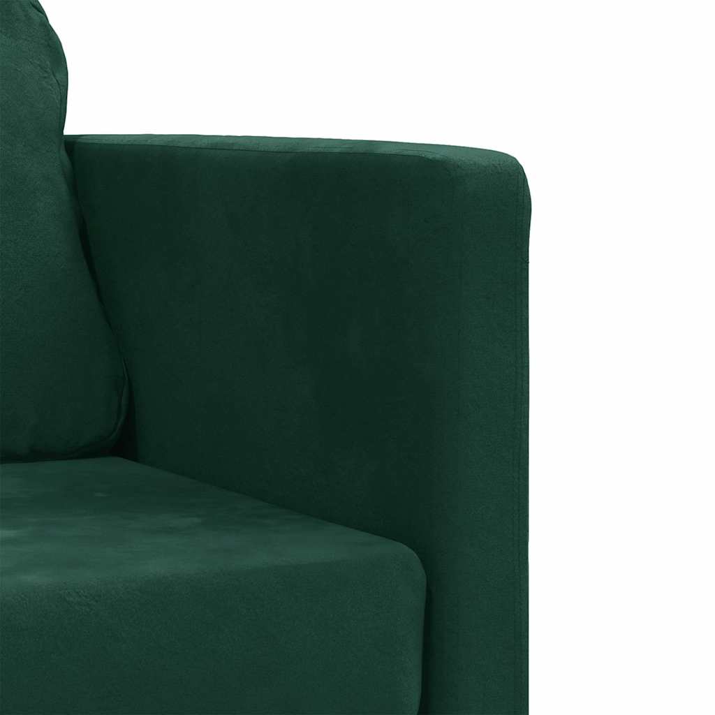 Divano Letto da Terra 2 in 1-Sofa Letto-Daybed Verde Scuro 122x204x55 cm Velluto