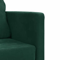 Divano Letto da Terra 2 in 1-Sofa Letto-Daybed Verde Scuro 122x204x55 cm Velluto