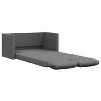 Divano Letto da Terra 2 in 1-Sofa Letto-Daybed Grigio Scuro 112x174x55 cm Tessuto
