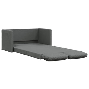 Divano Letto da Terra 2 in 1-Sofa Letto-Daybed Grigio Scuro 112x174x55 cm Tessuto