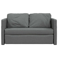 Divano Letto da Terra 2 in 1-Sofa Letto-Daybed Grigio Scuro 112x174x55 cm Tessuto
