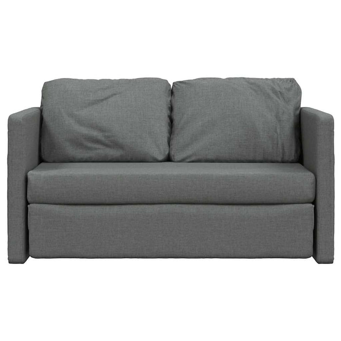 Divano Letto da Terra 2 in 1-Sofa Letto-Daybed Grigio Scuro 112x174x55 cm Tessuto