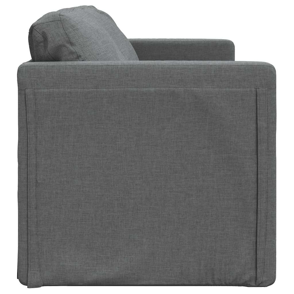 Divano Letto da Terra 2 in 1-Sofa Letto-Daybed Grigio Scuro 112x174x55 cm Tessuto