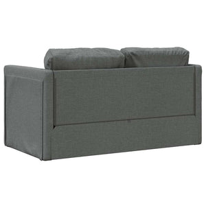 Divano Letto da Terra 2 in 1-Sofa Letto-Daybed Grigio Scuro 112x174x55 cm Tessuto