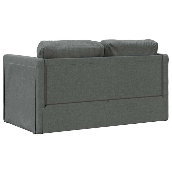 Divano Letto da Terra 2 in 1-Sofa Letto-Daybed Grigio Scuro 112x174x55 cm Tessuto