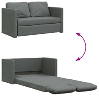 Divano Letto da Terra 2 in 1-Sofa Letto-Daybed Grigio Scuro 112x174x55 cm Tessuto