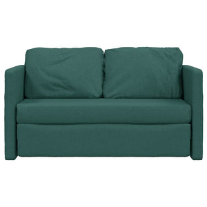 Divano Letto da Terra 2 in 1-Sofa Letto-Daybed Verde Scuro 112x174x55 cm Tessuto