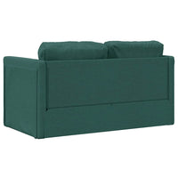 Divano Letto da Terra 2 in 1-Sofa Letto-Daybed Verde Scuro 112x174x55 cm Tessuto