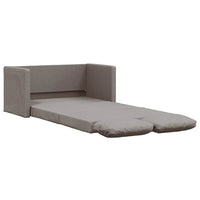 Divano Letto da Terra 2 in 1-Sofa Letto-Daybed Tortora 112x174x55 cm Tessuto