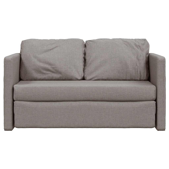 Divano Letto da Terra 2 in 1-Sofa Letto-Daybed Tortora 112x174x55 cm Tessuto