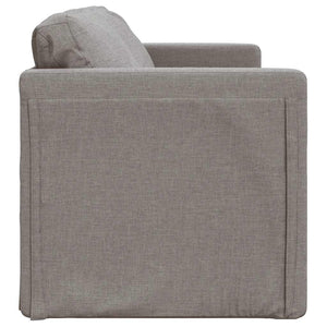 Divano Letto da Terra 2 in 1-Sofa Letto-Daybed Tortora 112x174x55 cm Tessuto
