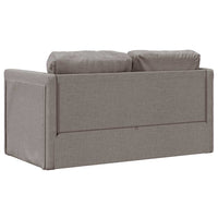 Divano Letto da Terra 2 in 1-Sofa Letto-Daybed Tortora 112x174x55 cm Tessuto
