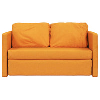 Divano Letto da Terra 2 in 1-Sofa Letto-Daybed Giallo Scuro 112x174x55 cm Tessuto