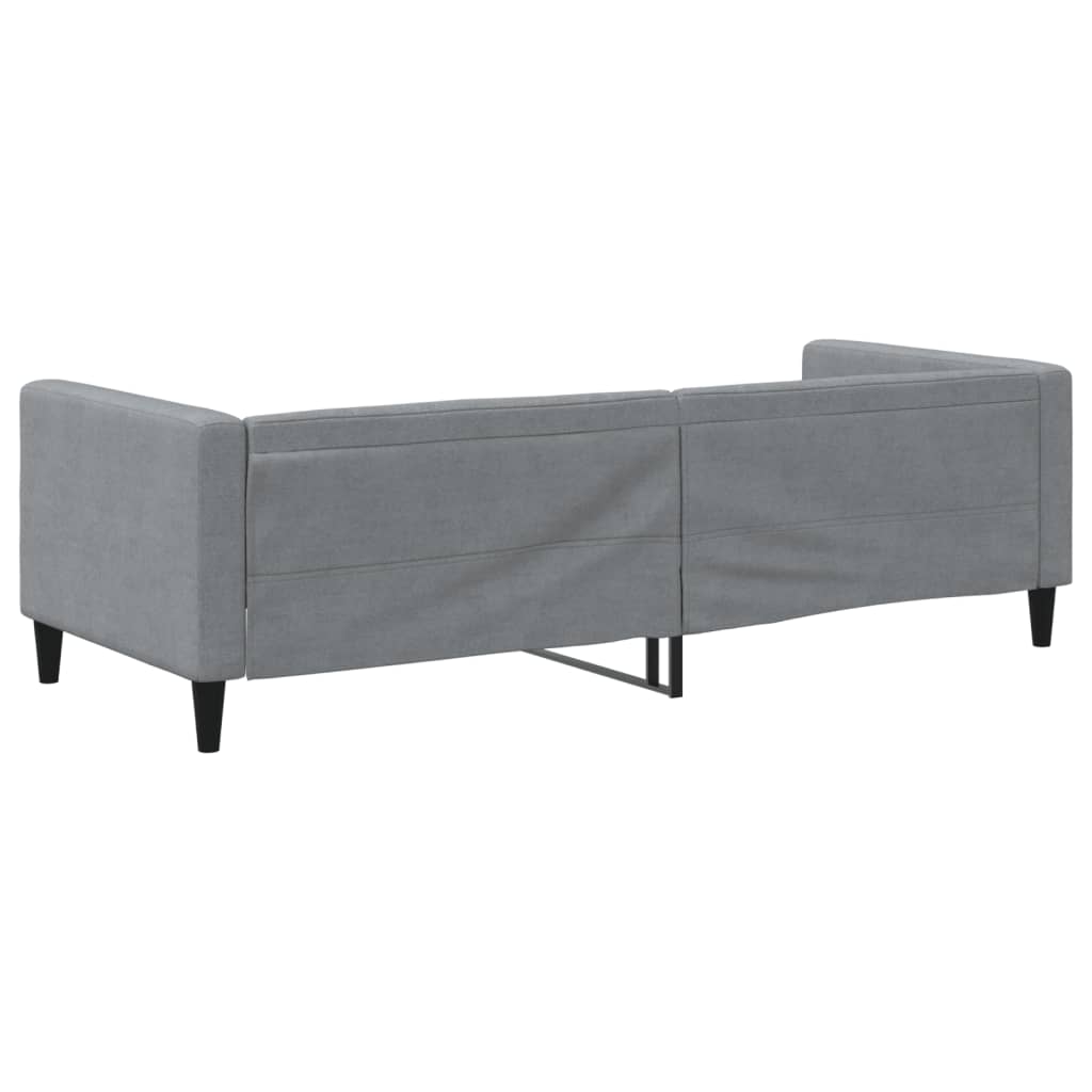 Letto da Giorno Grigio Chiaro 80x200 cm in Tessuto 353978