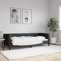 Letto da Giorno Nero 80x200 cm in Tessuto 353980