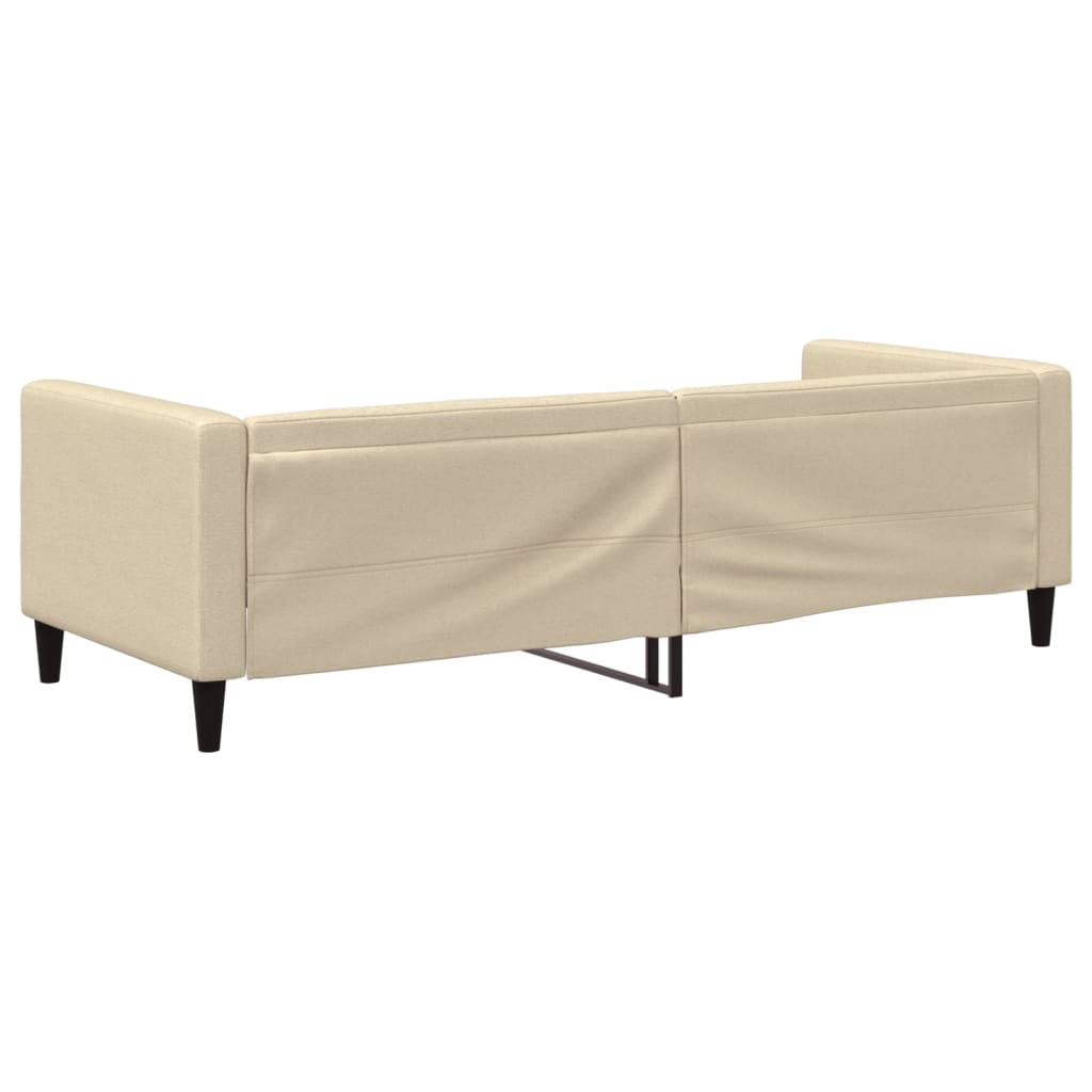 Letto da Giorno Crema 80x200 cm in Tessuto 353982