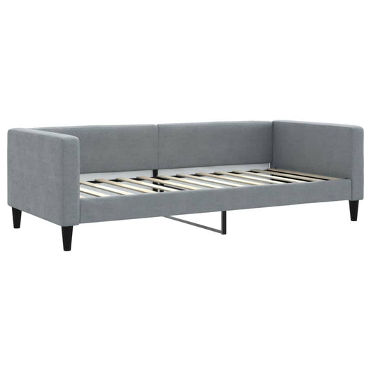 Letto da Giorno Grigio Chiaro 90x200 cm in Tessuto 353983