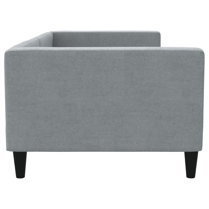 Letto da Giorno Grigio Chiaro 90x200 cm in Tessuto 353983