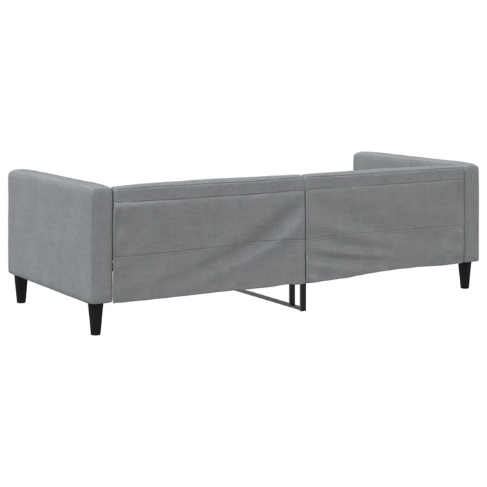 Letto da Giorno Grigio Chiaro 90x200 cm in Tessuto 353983