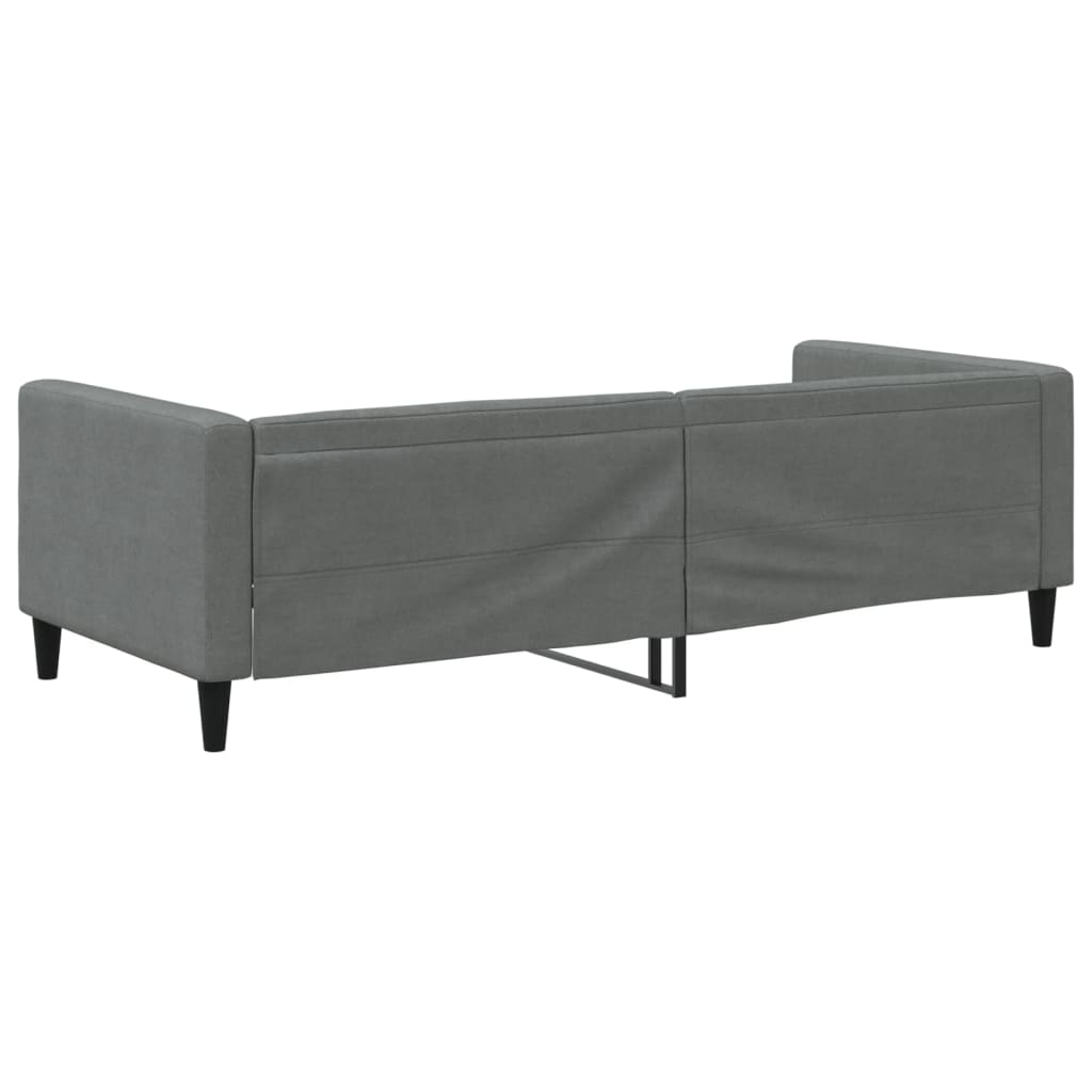 Letto da Giorno Grigio 90x200 cm in Tessuto 353984