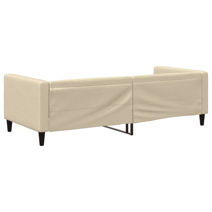 Letto da Giorno Crema 90x200 cm in Tessuto 353987