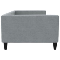Letto da Giorno Grigio Chiaro 100x200 cm in Tessuto 353988