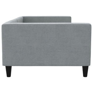 Letto da Giorno Grigio Chiaro 100x200 cm in Tessuto 353988