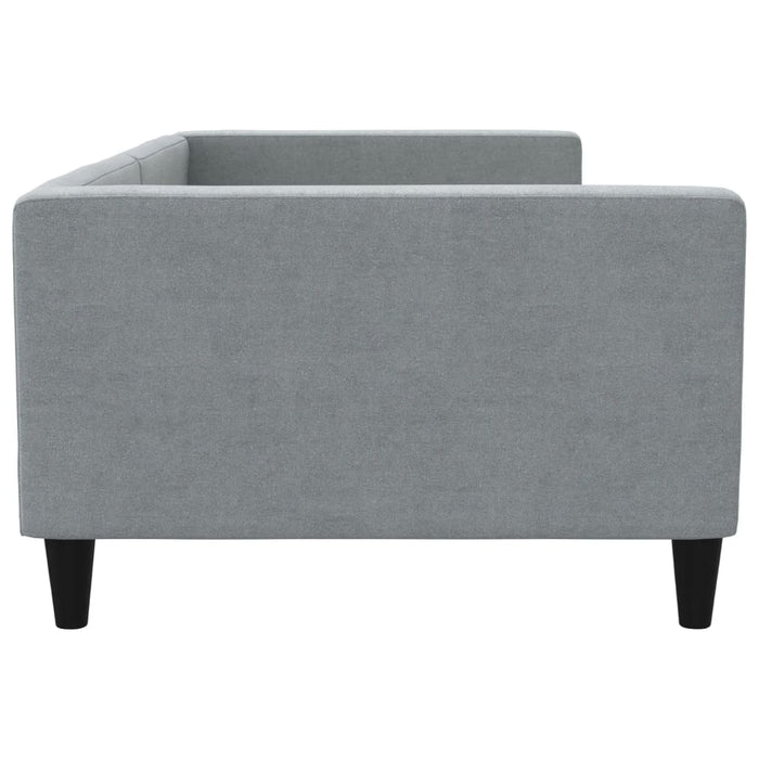 Letto da Giorno Grigio Chiaro 100x200 cm in Tessuto 353988