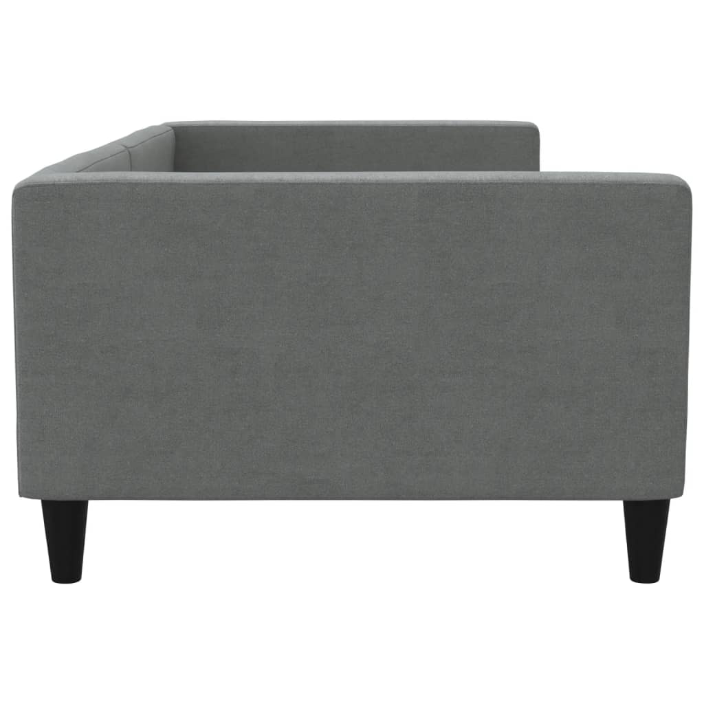 Letto da Giorno Grigio Scuro 100x200 cm in Tessuto 353989