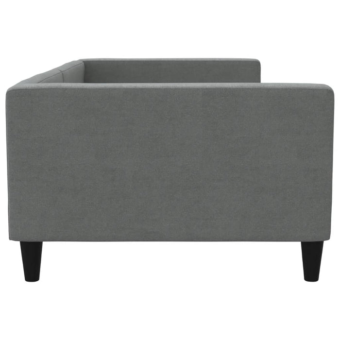 Letto da Giorno Grigio Scuro 100x200 cm in Tessuto 353989