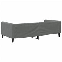 Letto da Giorno Grigio Scuro 100x200 cm in Tessuto 353989
