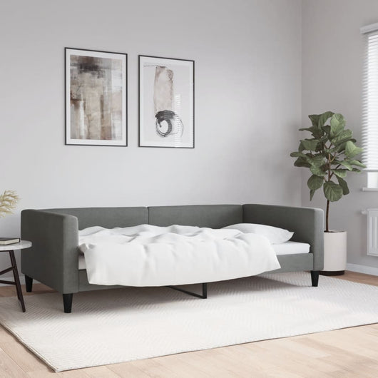 Letto da Giorno Grigio Scuro 100x200 cm in Tessutocod mxl 118610