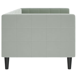 Letto da Giorno Grigio Chiaro 80x200 cm in Velluto 354001