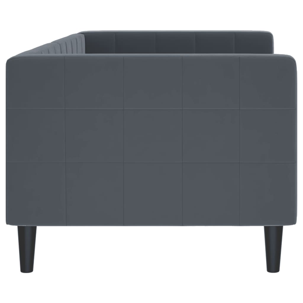 Letto da Giorno Grigio Scuro 80x200 cm in Velluto 354002