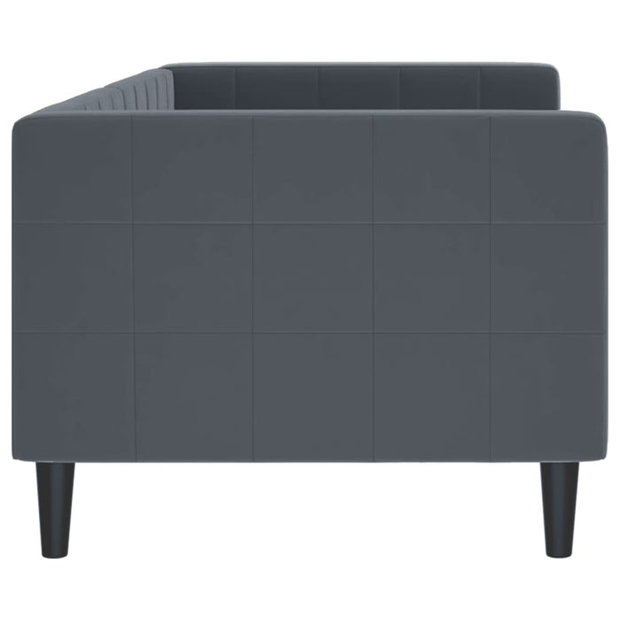 Letto da Giorno Grigio Scuro 80x200 cm in Velluto 354002