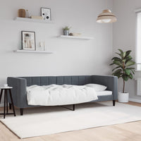 vidaXL Letto da Giorno Grigio Scuro 80x200 cm in Velluto