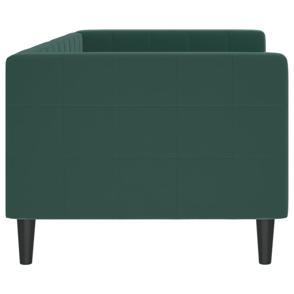 Letto da Giorno Verde Scuro 80x200 cm in Velluto 354003