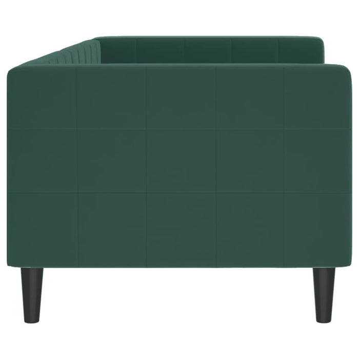 Letto da Giorno Verde Scuro 80x200 cm in Velluto 354003