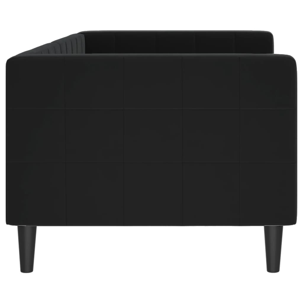 Letto da Giorno Nero 80x200 cm in Velluto 354005