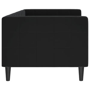 Letto da Giorno Nero 80x200 cm in Velluto 354005