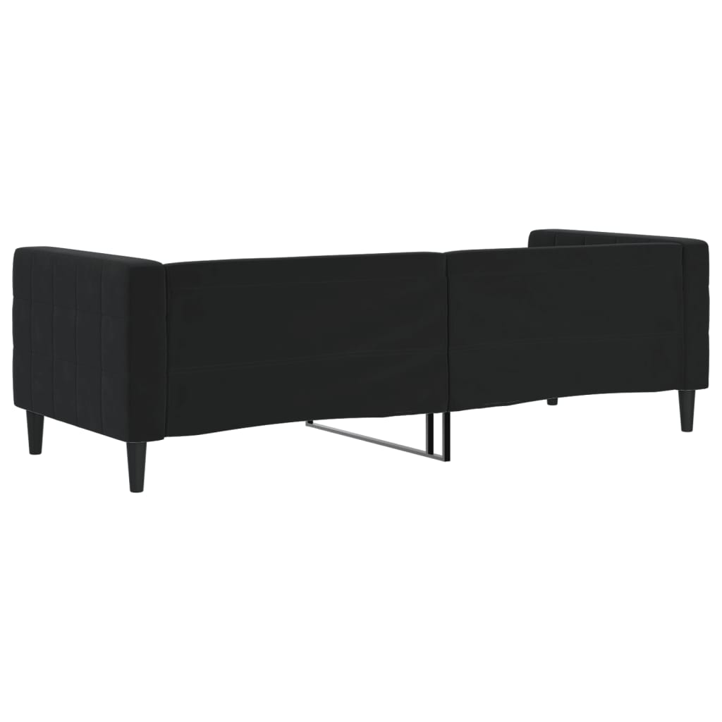 Letto da Giorno Nero 80x200 cm in Velluto 354005