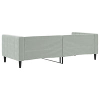Letto da Giorno Grigio Chiaro 90x200 cm in Velluto 354008