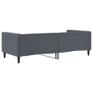 vidaXL Letto da Giorno Grigio Scuro 90x200 cm in Velluto